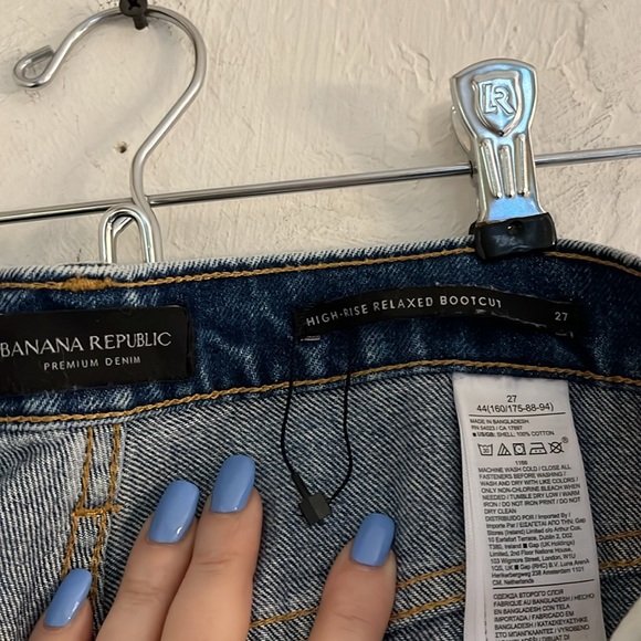 Banana Republic Premium Denim High Rise Relaxed Boot Cut Jeans, Size 27/4, NWOT - Picture 7 of 9